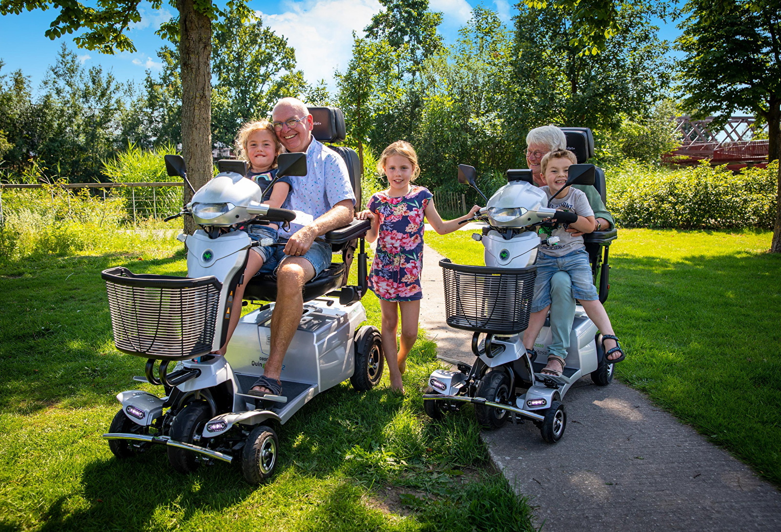 Kleinkinderen speeltuin scootmobiel
